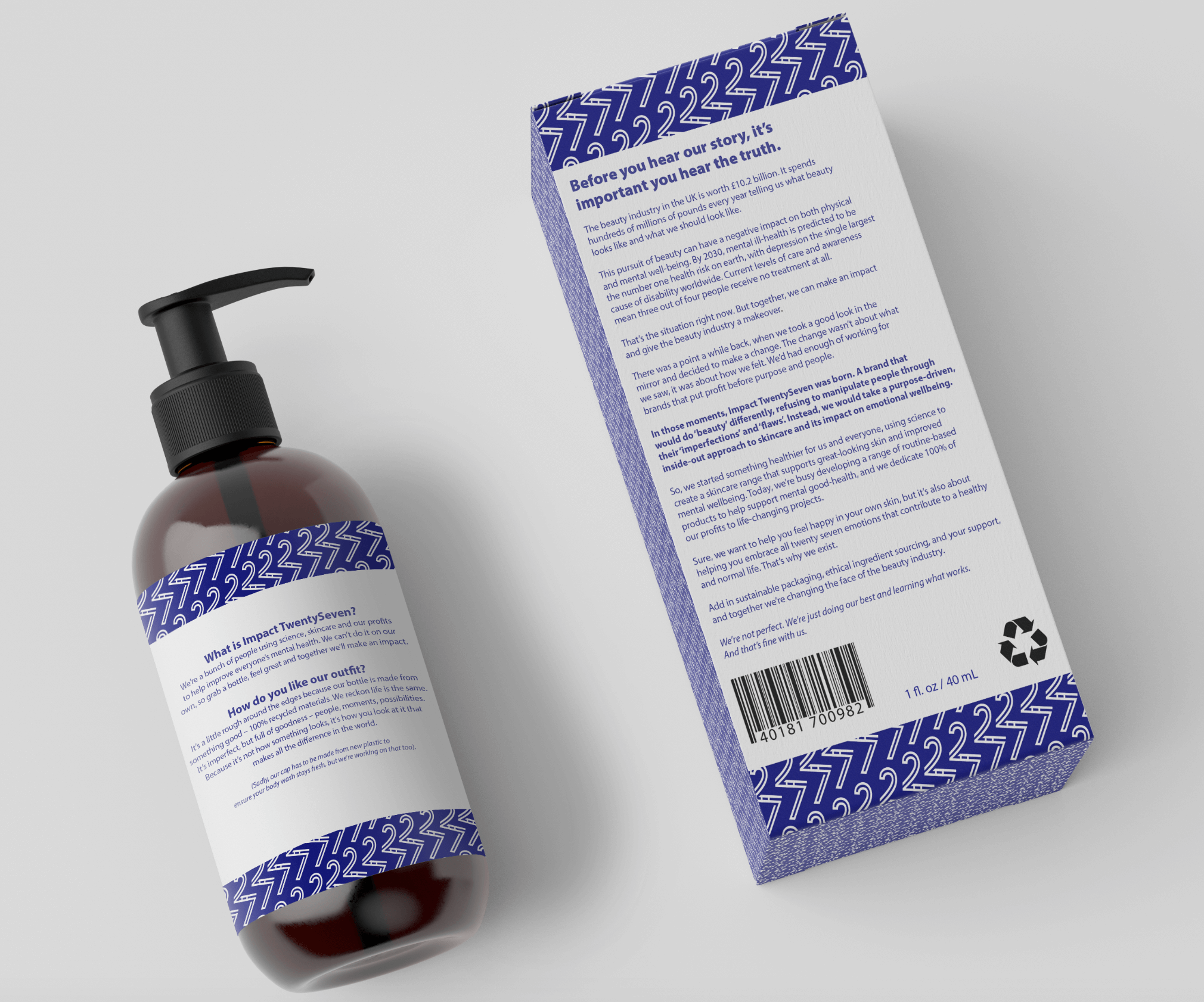 Back of the packaging mockup