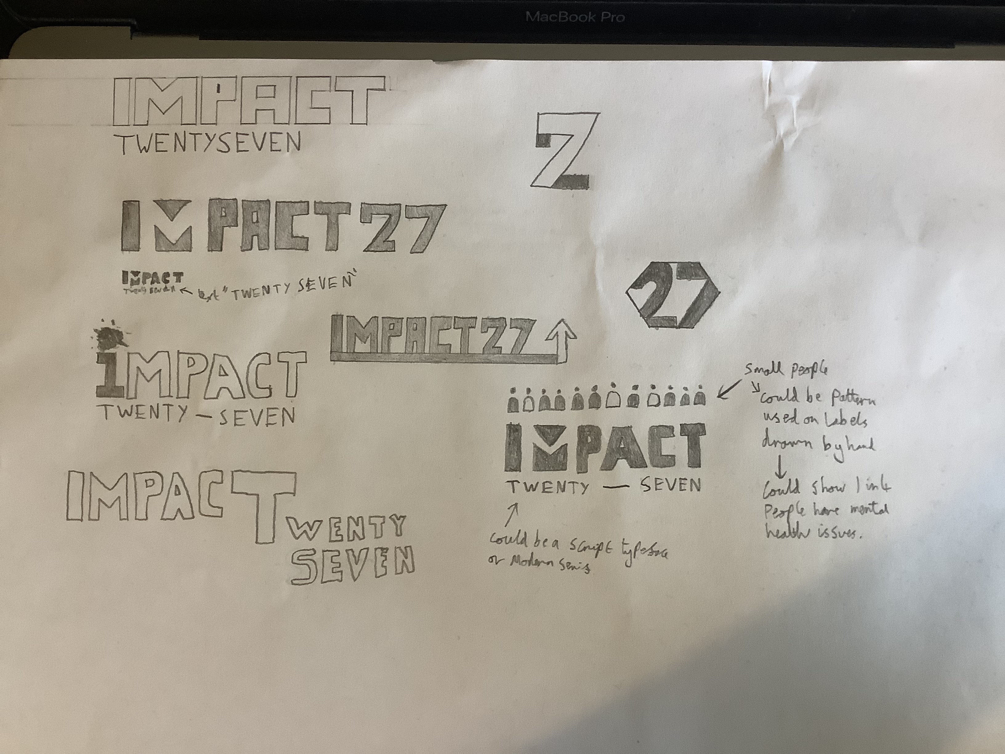 Original sketches of logo