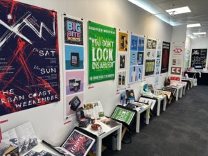 Swansea College of Art stall at New Designers graduate design show