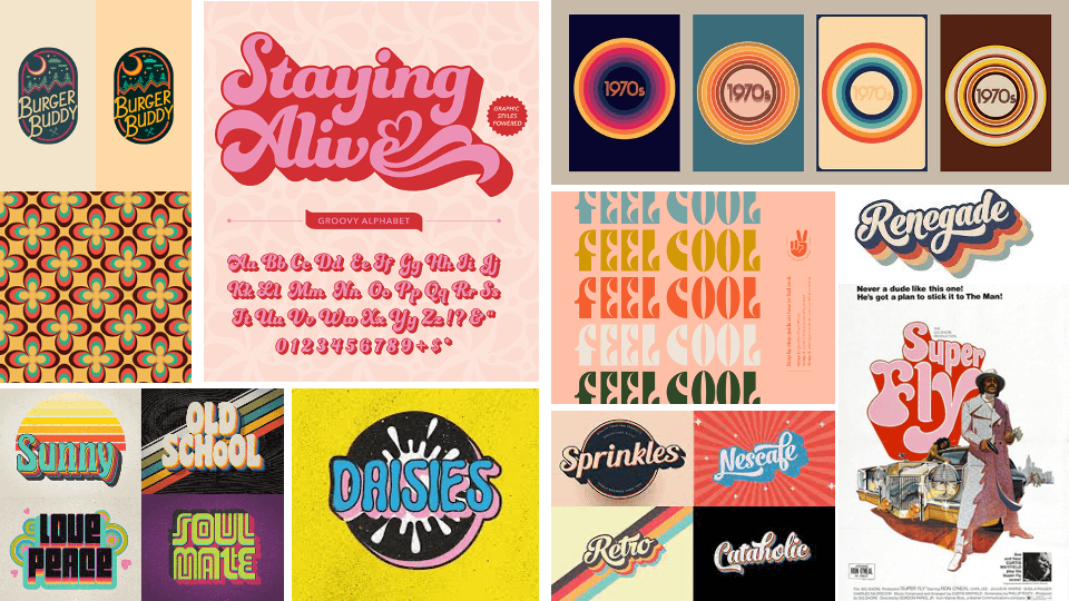 70s Retro Themed Logo Design - Typography & Graphic Communication