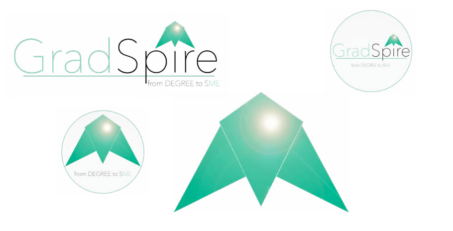 GradSpire Logo – Typography & Graphic Communication