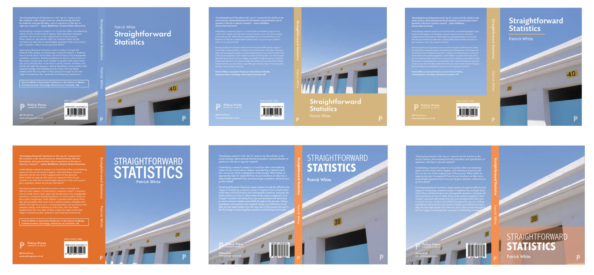 5th Design Straightforward Statistics book cover – Typography & Graphic Communication