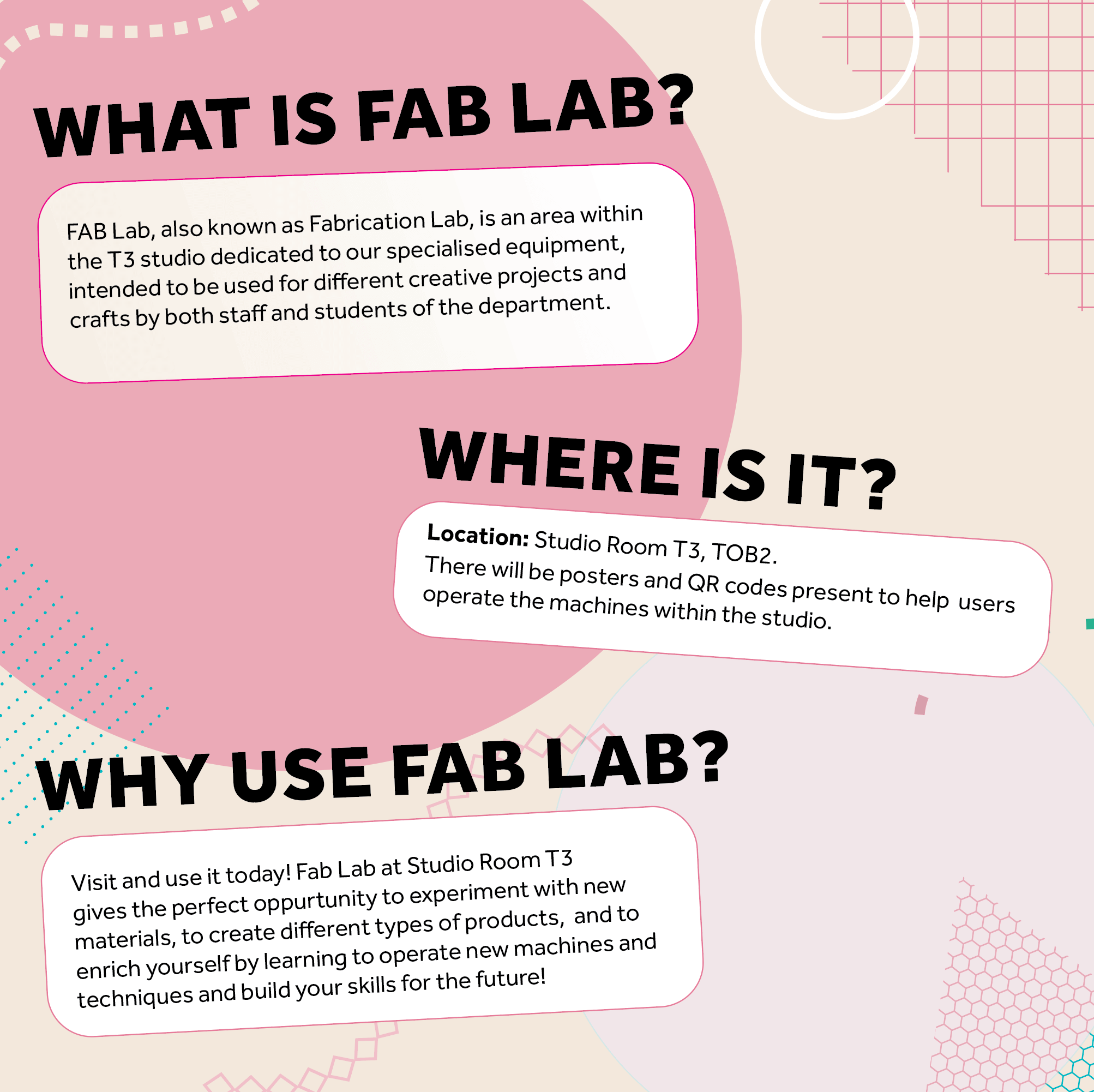 Fab Lab Lettering FAB Lab Branding – Typography & Graphic Communication