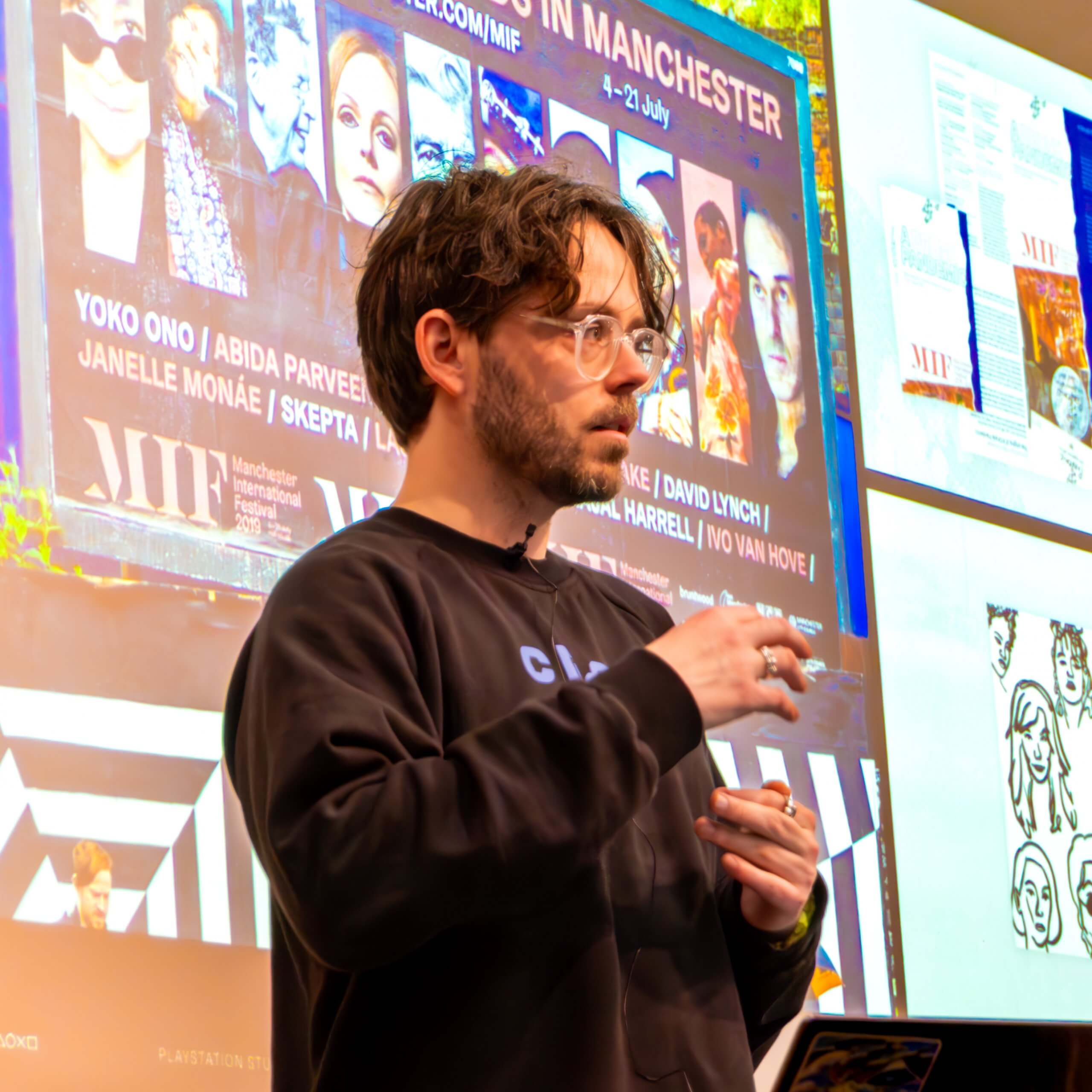 Chris Margerison talking at ˶ for Baseline Shift