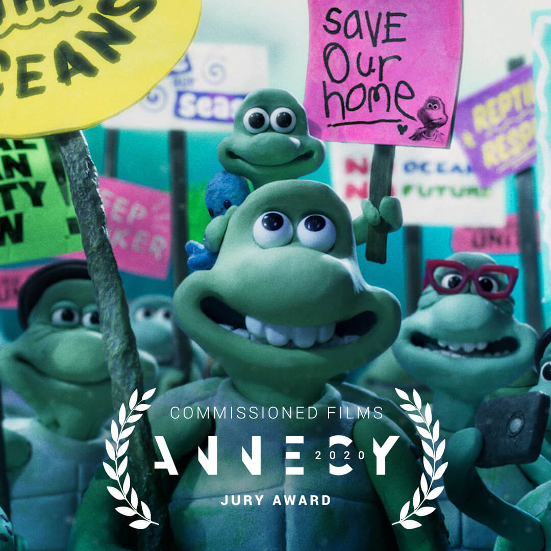 Aardman's Jury award winning film 'Turtle Journey'