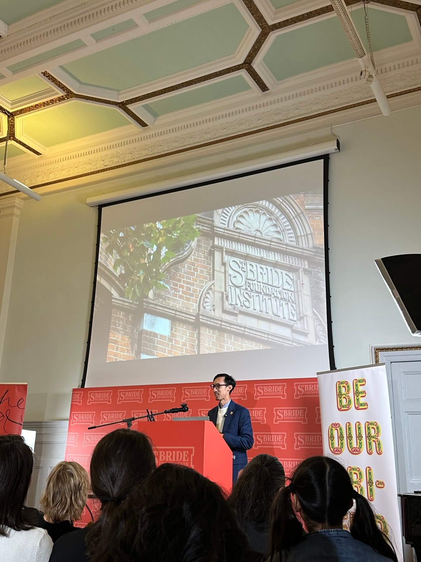 Tudinh Duong speaking at St Bride Foundation Design Conclave