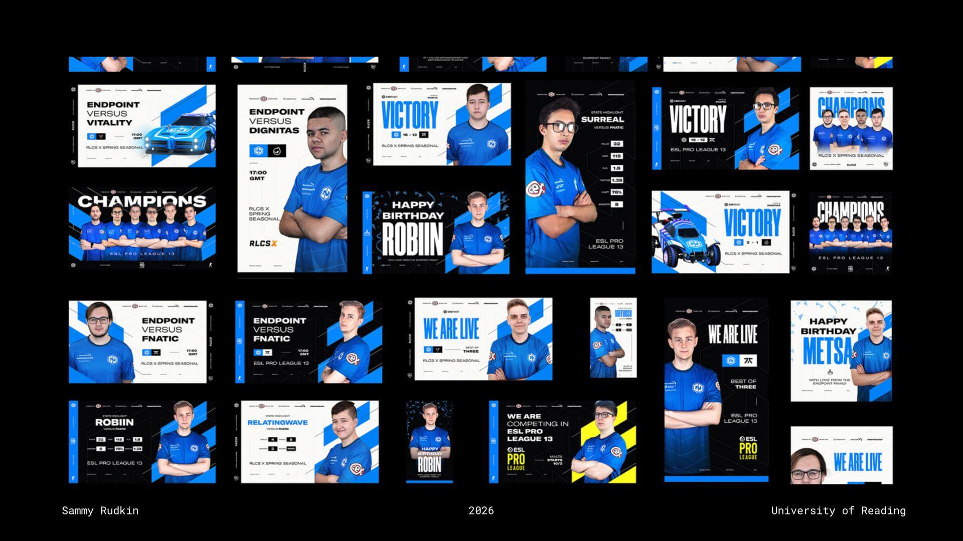 Sammy's work for competitive esports organisation Endpoint