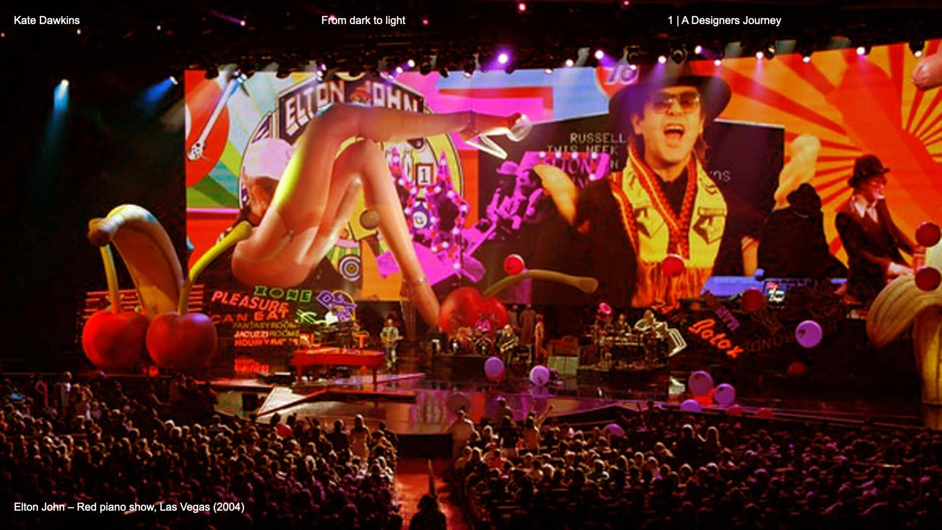 Elton John stage visuals