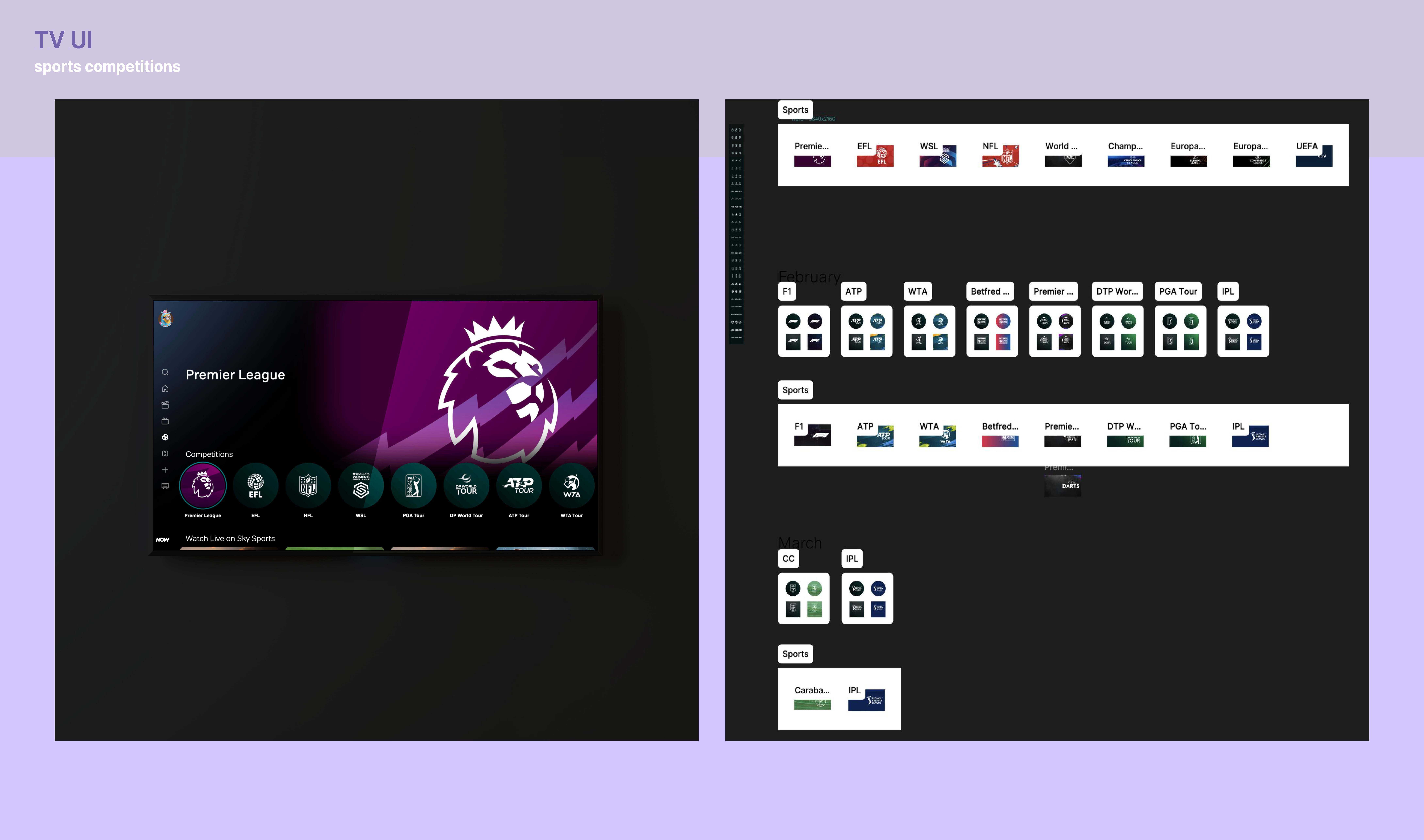 Hanorah’s slide displaying the finished UI of a NOW interface on the left, and the Figma design system on the right
