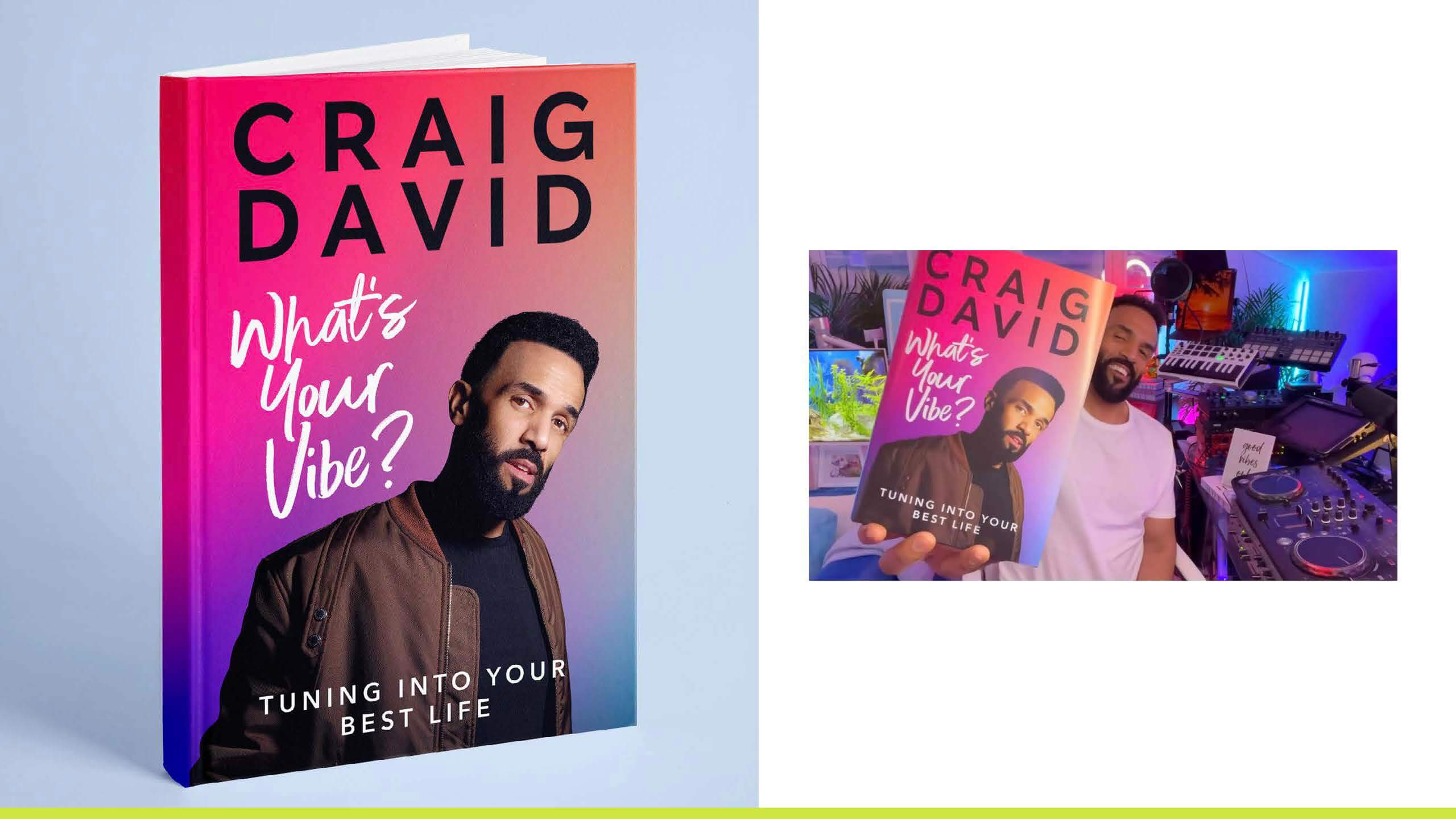 Kieron’s book cover for Craig David, a valuable piece of work shows how much effort goes into one design