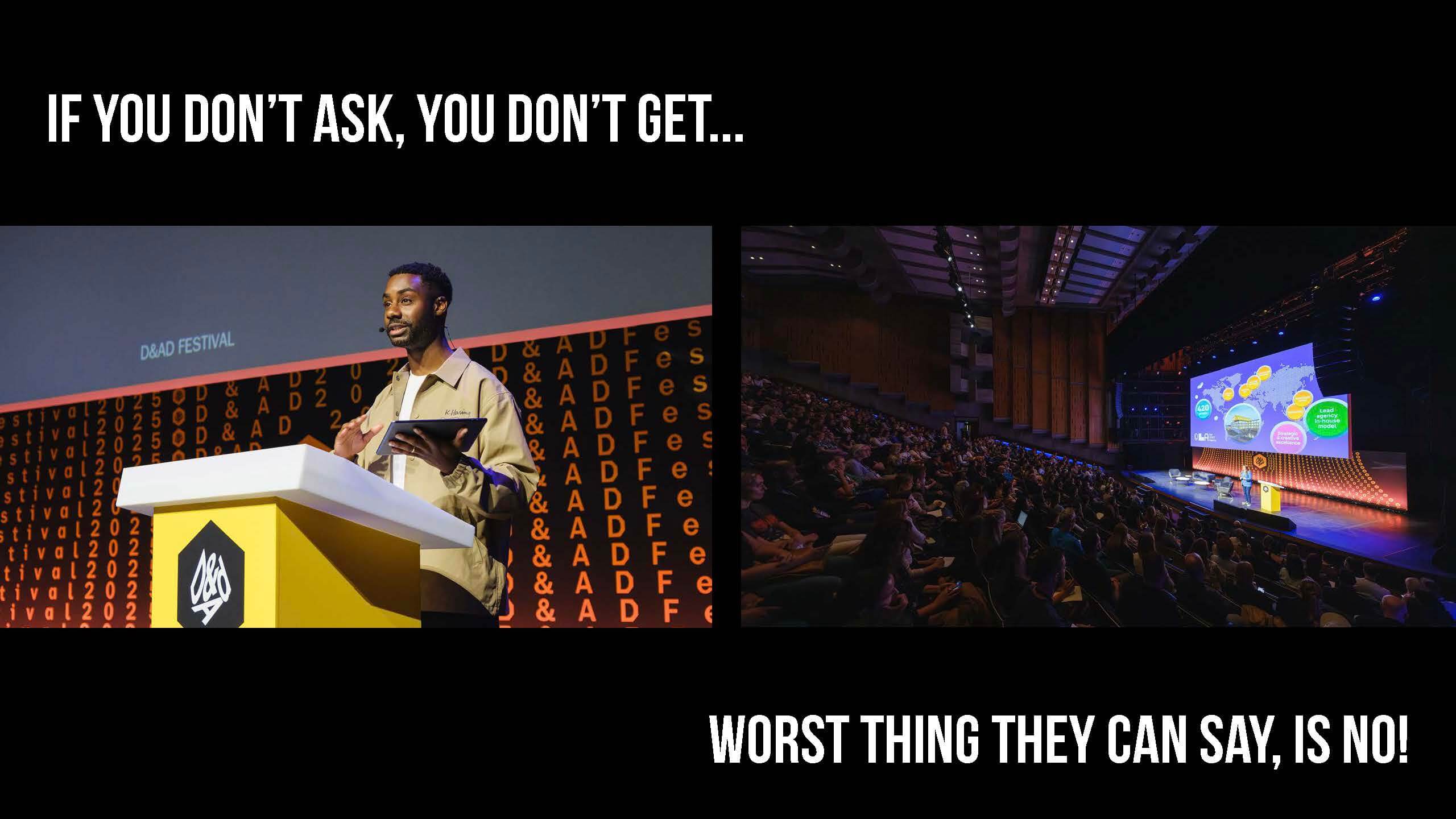 Kieron’s expanded collaboration into person events with D&AD