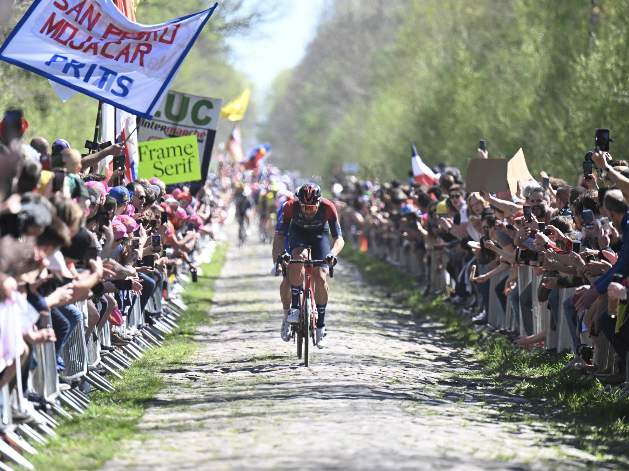Commercial Type advertising typefaces at cycling events
