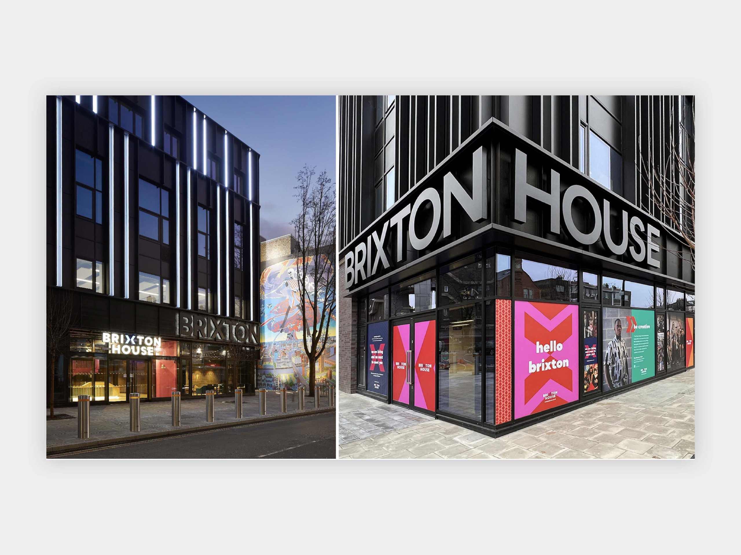 Brixton House's brand identity on display
