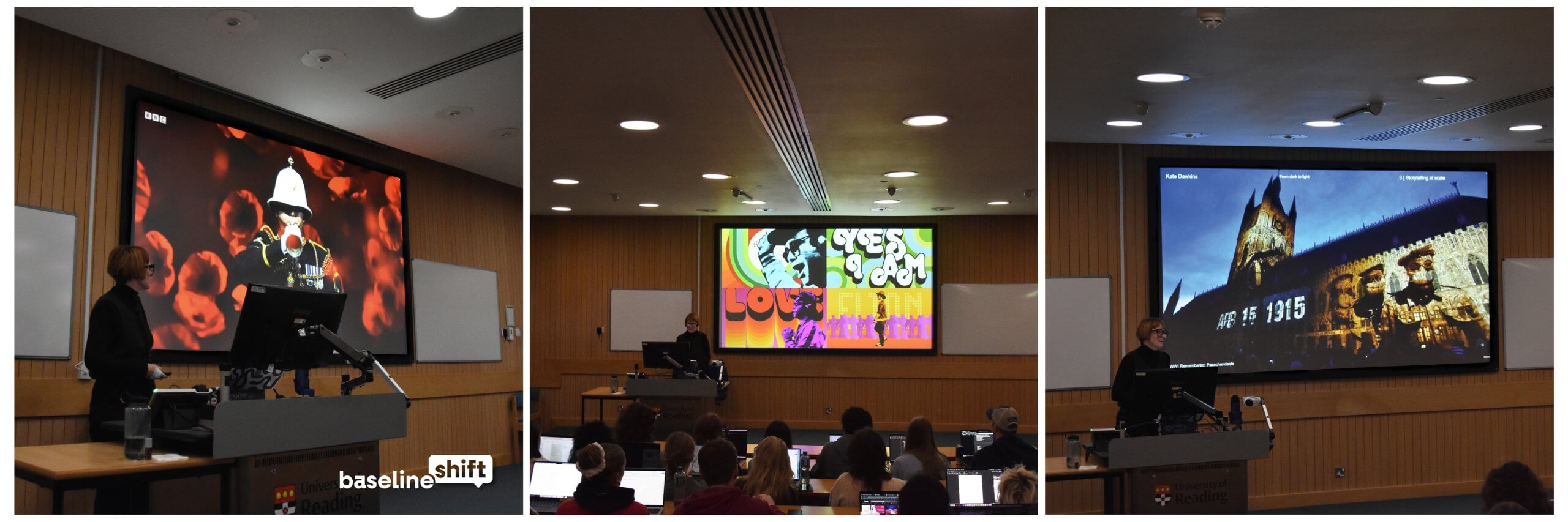 Baseline Shift speaker carousel Instagram post (Kate Dawkins)