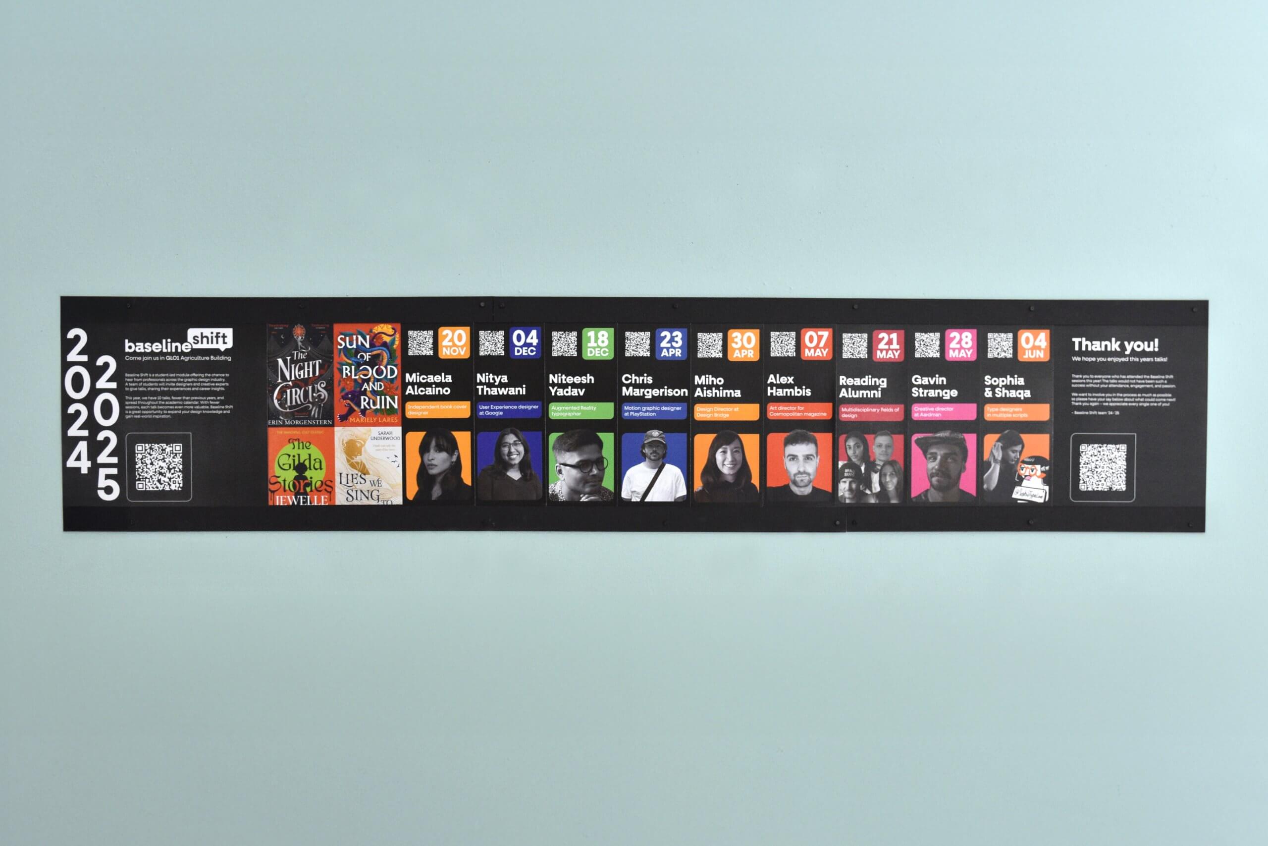 Final poster for the Baseline Shift 2024/25 lineup