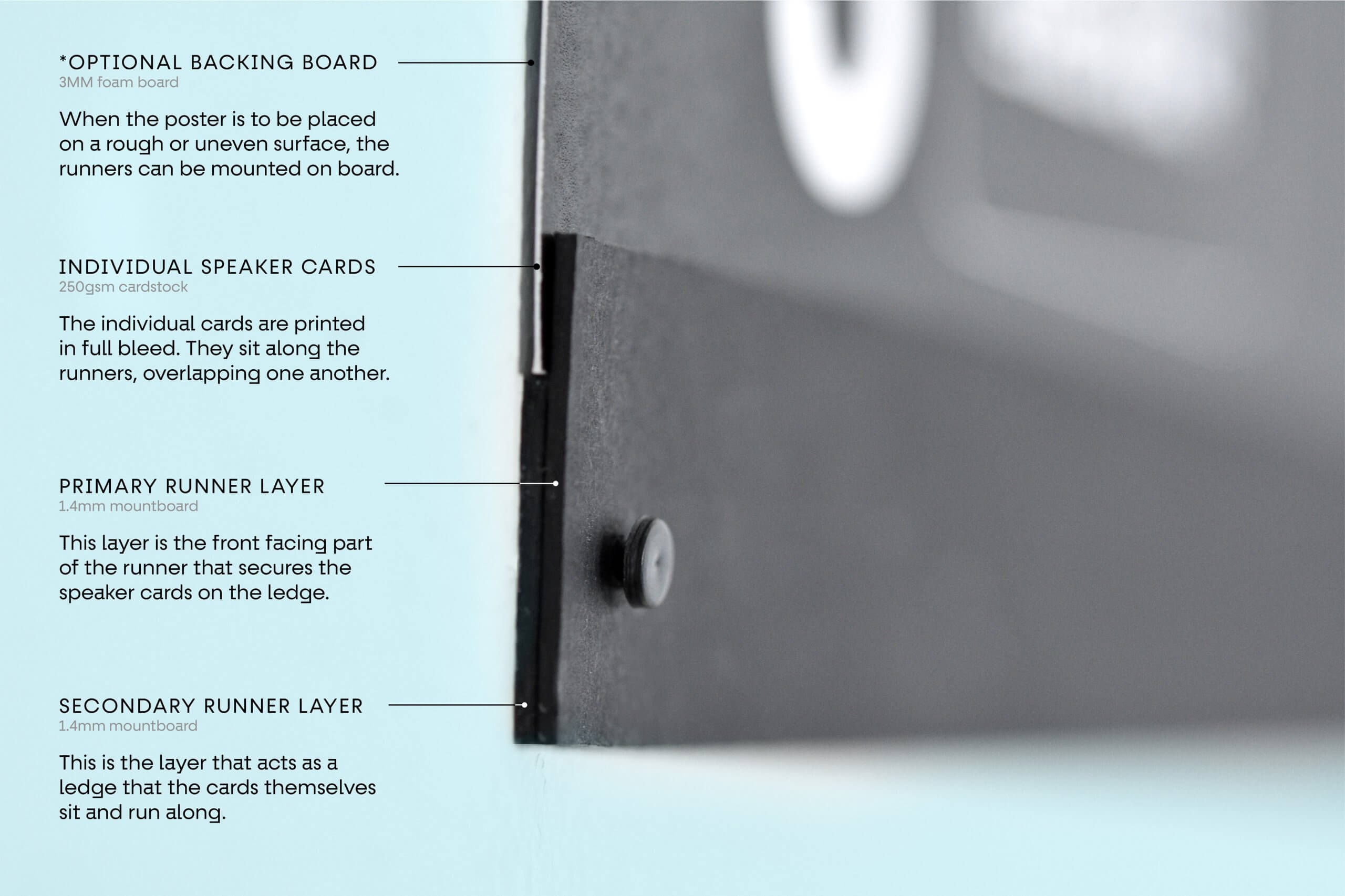 Materiality details for Baseline Shift poster